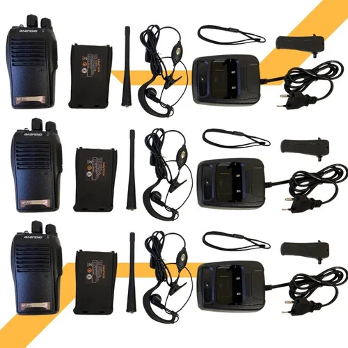 Imagem do produto Walkie-talkie Baofeng Walk Talk 777 Bf-777s Com 4 Rádios E Frequência 400-470mhz - Preto 110v/240v