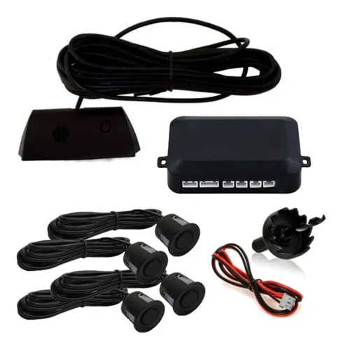 Imagem do produto Sensor De Ré Emborrachado 4 Sensor Sinal Sonoro 20mm Preto First Option