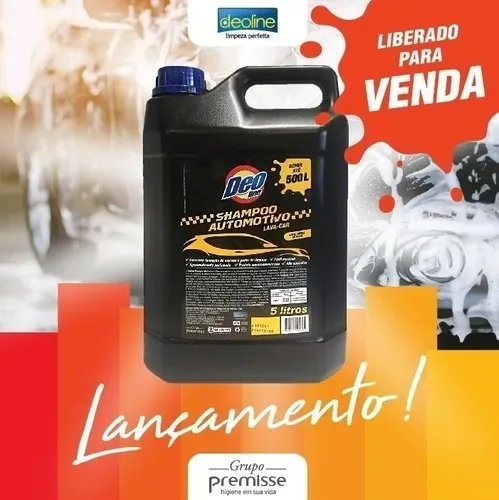 Imagem do produto Sabão Shampoo Automotivo Carro E Moto Lava Rápido 5 Litros