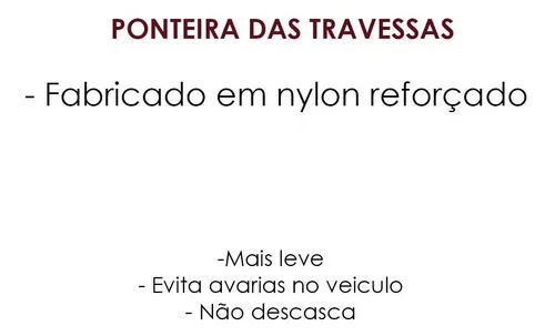 Imagem do produto Rack De Teto Travessa Bagageiro Preto P/ Todos Os Veículos