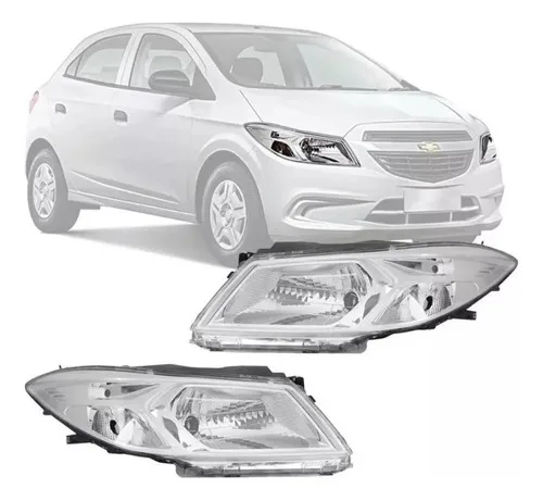 Farol Onix Prisma Cromado 2013 2014 2015 2016 Ftm