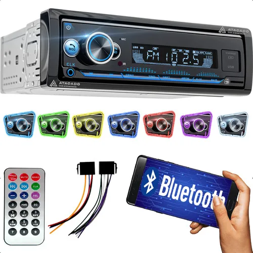 Radio Para Carro Automotivo Bluetooth Potente Melhor Q Pione