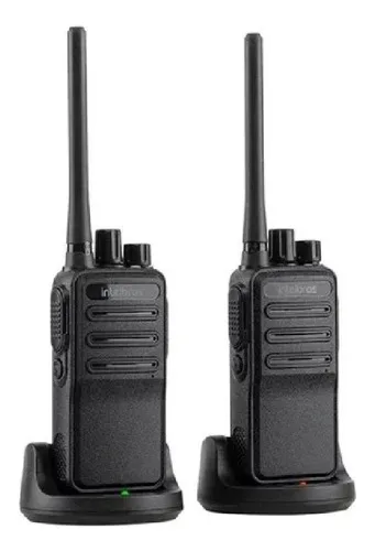 2 Walkie Talkie Rádios Comunicadores Intelbras Rc 3002 G2 Preto