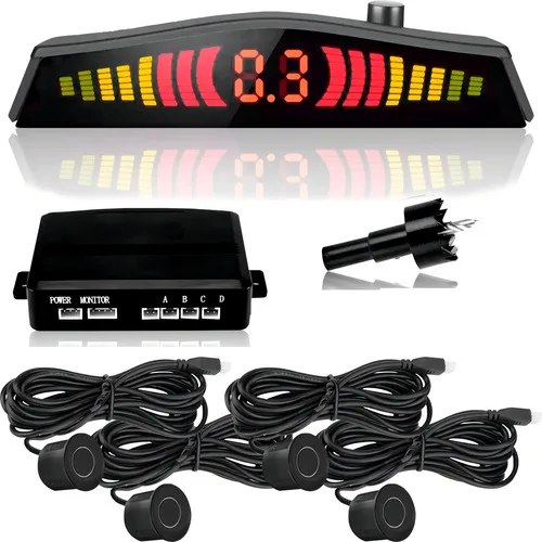 Imagem do produto Kit Sensor De Estacionamento Traseiro Jetta 4 Pontos 22mm Preto First Option