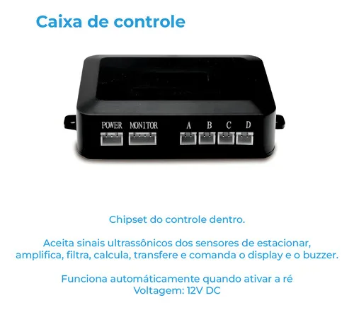 Imagem do produto Kit Sensor De Estacionamento Traseiro Jetta 4 Pontos 22mm Preto First Option