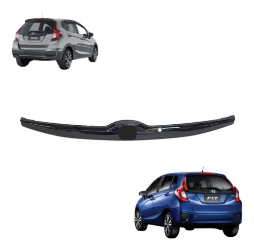 Friso Guarnição Moldura Placa Traseira Honda Fit Com Câmera