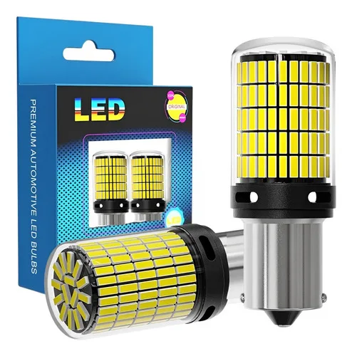 Par Lâmpada 150 Leds 1156 Luz De Ré Com Canbus Bem Forte 44w
