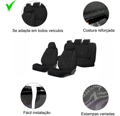 Imagem do produto Capa De Banco Carro Tecido Original Todas Marcas Resistente