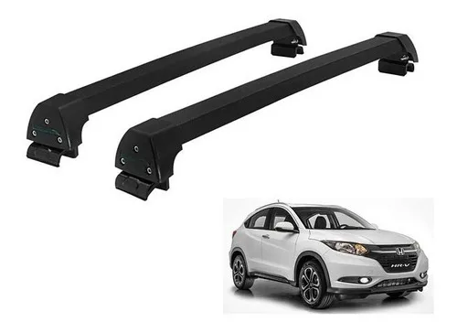 Rack Teto Alumínio Preto Hr-v (com Longarina Integrada)