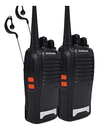 Imagem do produto Kit 3 Radio Comunicador Walktalk 12km Segurança Profissional Cor Preto