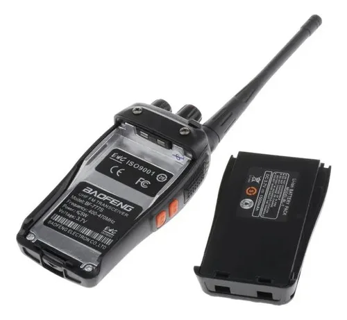 Imagem do produto Kit 3 Radio Comunicador Walktalk 12km Segurança Profissional Cor Preto