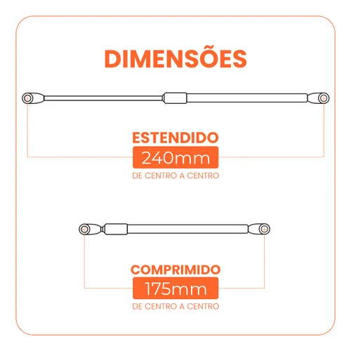 Imagem do produto Par Amortecedor Porta Mala Nissan Sentra 2006 Até 2012