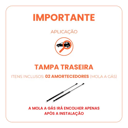Imagem do produto Par Amortecedor Porta Mala Nissan Sentra 2006 Até 2012