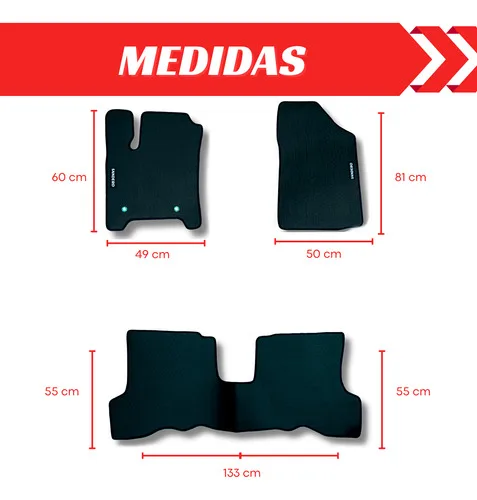 Imagem do produto Tapete Borracha Sandero Com Traseiro Inteiriço 2016 2017