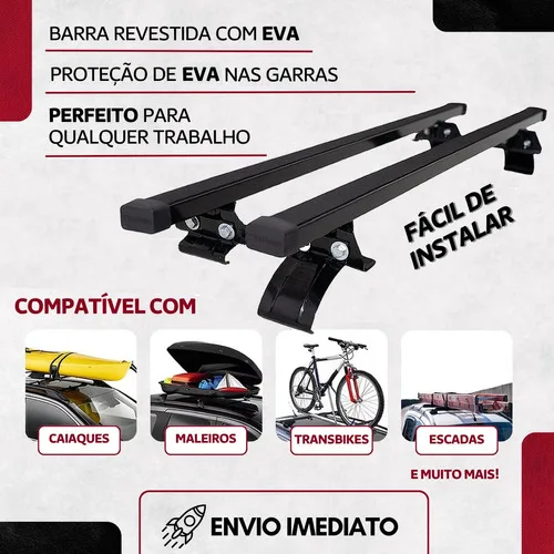 Imagem do produto Rack De Teto Bagageiro Fiat Palio 2 Portas 1997 Até 2015