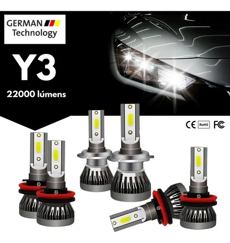 Imagem do produto Kit Ultra Super Led 20000 Lumens 6500k Alto Baixo Milha