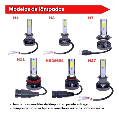 Imagem do produto Kit Ultra Super Led 20000 Lumens 6500k Alto Baixo Milha