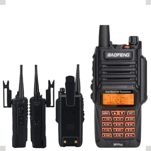 Imagem do produto Kit 2 Baofeng Uv9r 10w Prova Dágua C/ Capa Em Couro +fone Nf