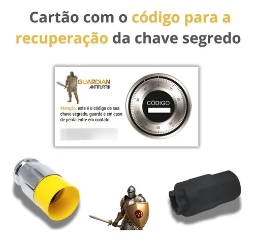 Imagem do produto Trava Porca Antifurto De Roda Honda Hrv 2024 E 2025
