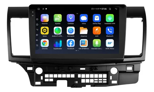 Imagem do produto Central Multimidia Mitsubishi Lancer Android 14 2gb 64gb 10p