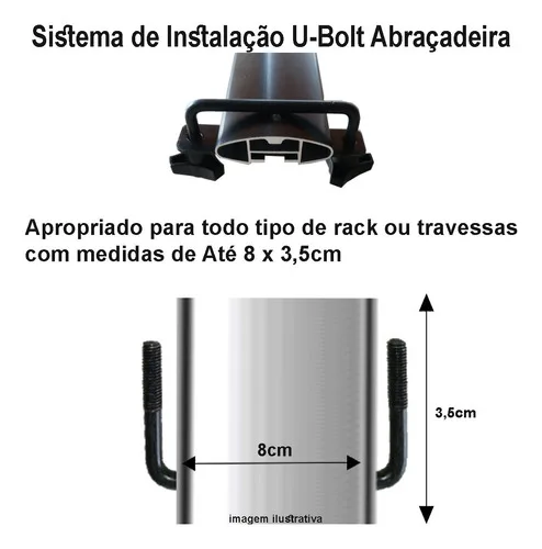 Imagem do produto Bagageiro Maleiro De Teto Jetbag Conquest 450 Litros Preto