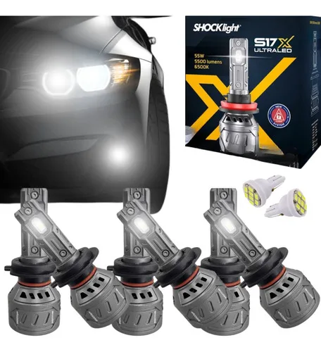 Lampadas Led Farol Carro 11.000 Lumen Canceller Canbus 6500k