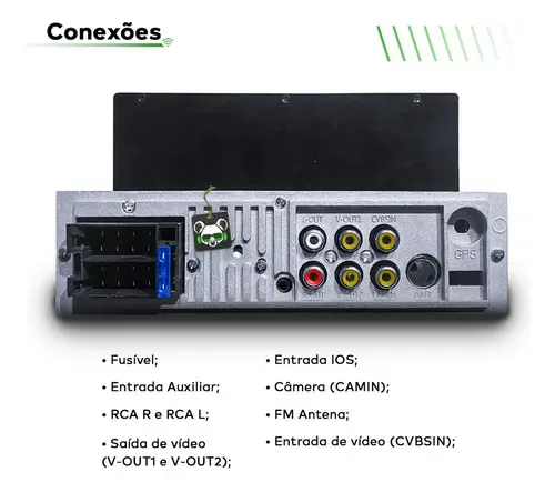 Central Multimídia 1 Din First Option Mp5-7830 Tela 7 Bt Usb - Autoaba