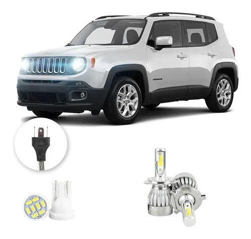 Lampadas Led Jeep Renegade 2016 A 2021 H4 20000lm