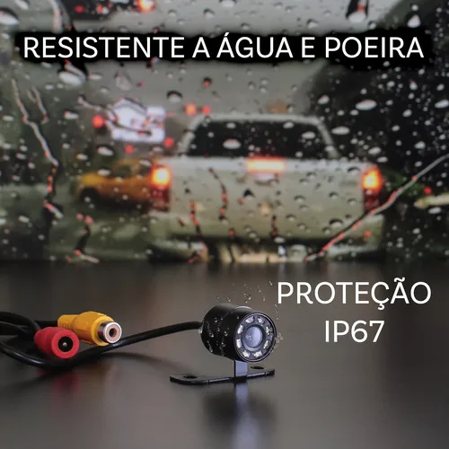 Imagem do produto Kit Câmera De Ré Visão Noturna Hd + Sensor Estacionamento