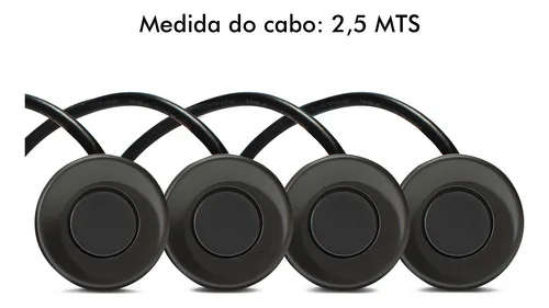 Imagem do produto Kit Câmera De Ré Visão Noturna Hd + Sensor Estacionamento