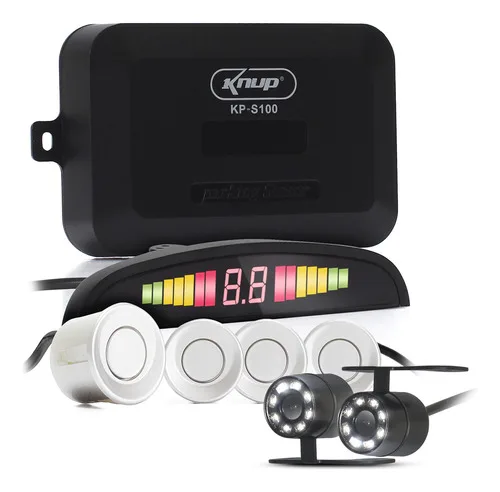 Imagem do produto Kit Câmera De Ré Visão Noturna Hd + Sensor Estacionamento