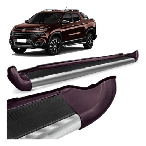Estribo Lateral Personalizado Marrom Deep Fiat Toro 2020