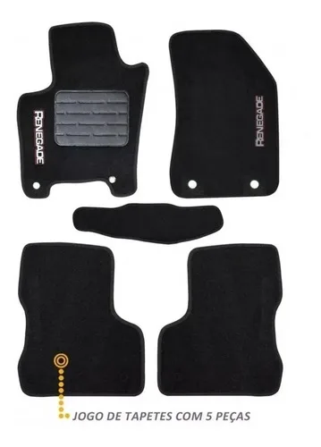 Imagem do produto Tapete Jeep Renegade 2015 2016 2017 2018 2019 2020 2021 Jogo