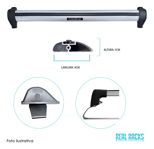 Imagem do produto Rack De Teto Honda Fit 4pt 2003 Até 2014
