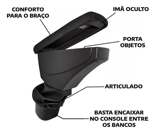 Imagem do produto Encosto Apoio De Braço Onix Prisma 2013 A 2024 Com Coifa