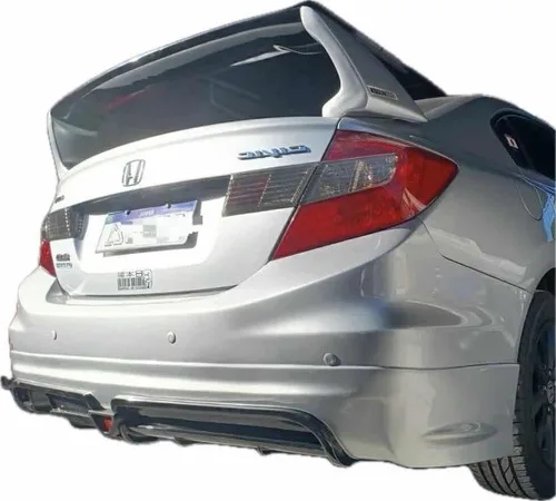 Aerofólio Civic G9 2012 A 2016 Sem Pintar Preto Cetim