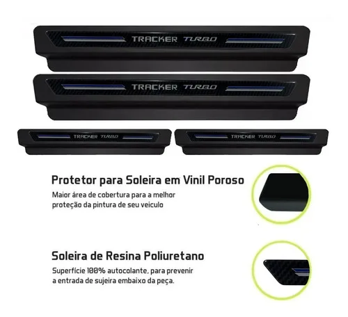 Imagem do produto Kit 8 Peças Soleira Super Protetora Platinum Todas As Marcas