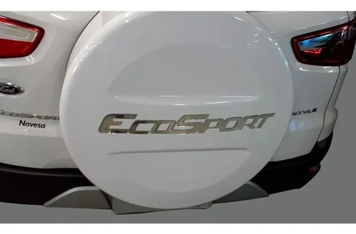 Imagem do produto Capa De Estepe Rigida Ecosport Branco Artico Orig. Cadeado