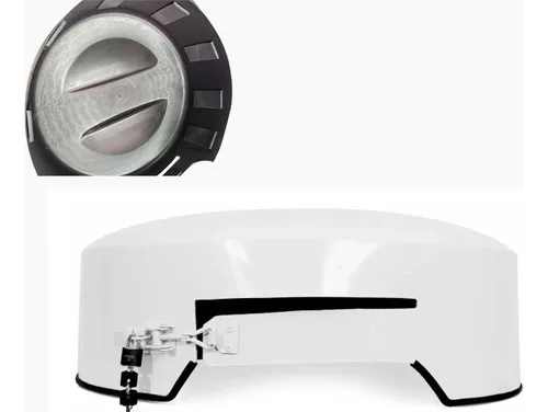 Imagem do produto Capa De Estepe Rigida Ecosport Branco Artico Orig. Cadeado