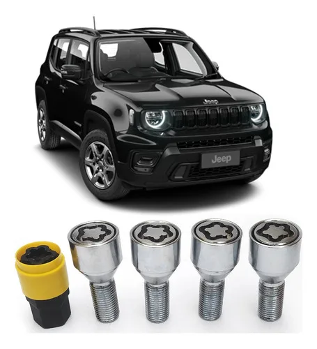 Trava Parafuso Antifurto De Roda Jeep Renegade Todos