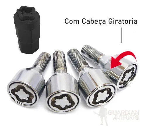 Imagem do produto Trava Parafuso Antifurto De Roda Jeep Renegade Todos