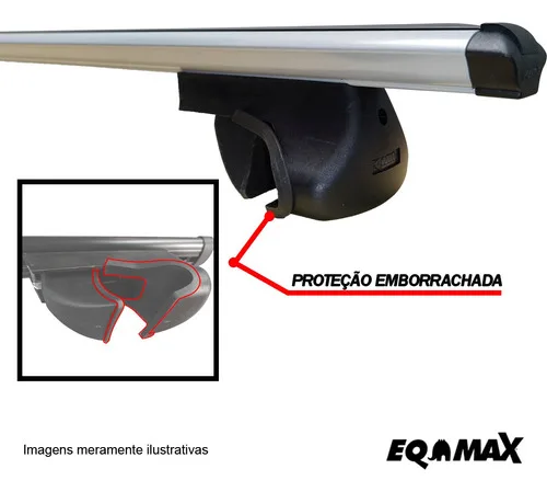 Imagem do produto Rack P/ Longarinas Alpha Alum 02 1,16m Cinza Honda Cr-v 2000