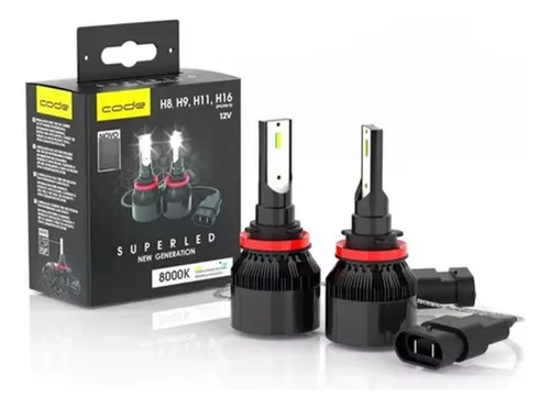 Kit Super Led Techone 8000k 12v 24v H1 H3 H4 H7 H8 H11 Hb4