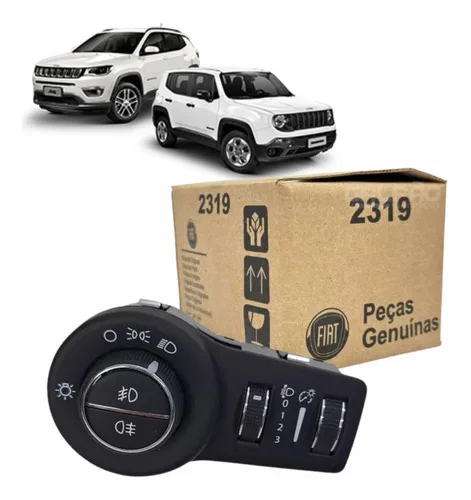 Botão Chave Luz Farol Milha Compass Renegade 2016 A 2024