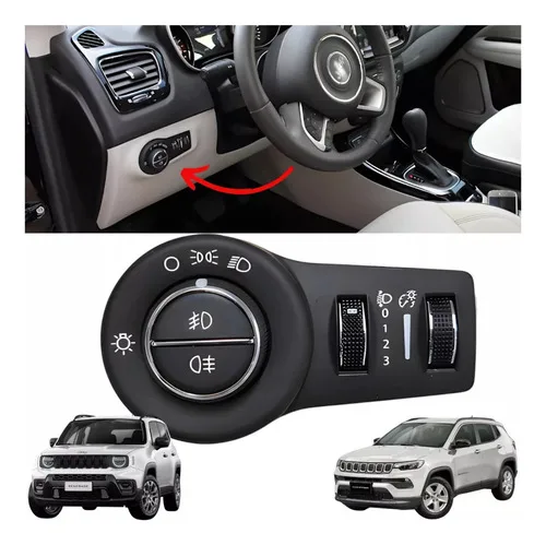 Imagem do produto Botão Chave Luz Farol Milha Compass Renegade 2016 A 2024