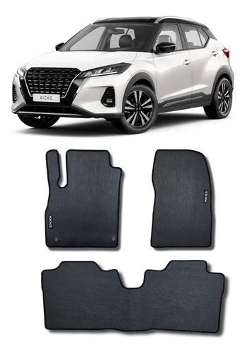 Jogo Tapete Interno Borracha Carro Kicks Modelo 2016 A 2024