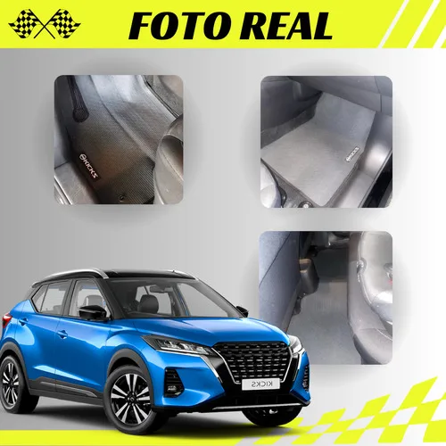 Imagem do produto Jogo Tapete Interno Borracha Carro Kicks Modelo 2016 A 2024