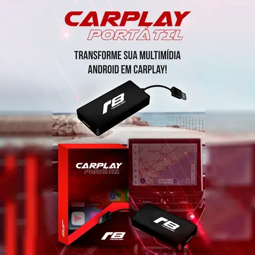 Carplay Portátil Para Multimídia Android Espelhamento E Apps - Autoaba