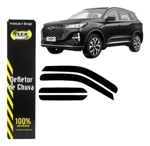 Defletor Calha De Chuva Chery Tiggo 7 Pro Sport 2022 2023 24