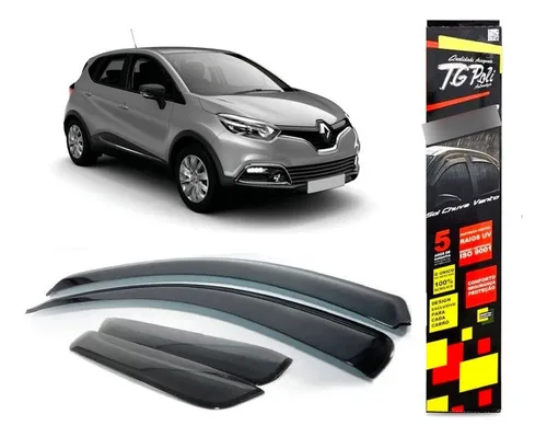 Calha De Chuva Inteiriça Renault Captur Ano 16/21 Tg Poli